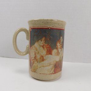 Watkins 1914 Almanac Coffee Cup Mug Mother and Children Made In England